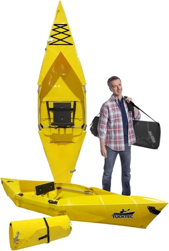 Miniatura 8 de Tucktec Kayak plegable PRO de 10 pies – Kayak plegable de tamaño completo – Kayak portátil para adultos – Fabricado en Estados Unidos