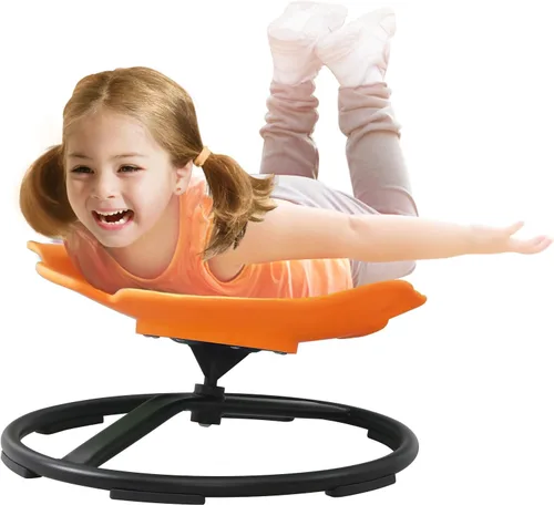 Silla giratoria sensorial para niños con autismo y TDAH, silla giratoria para uso en interiores y exteriores, juguetes para sentarse y girar, sillas
