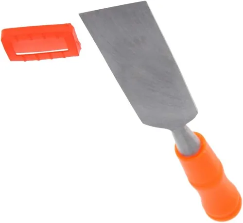 Miniatura 3 de Utoolmart Cincel de madera para carpintería 1.26 "/32 mm de ancho cabeza de talla plana de acero de alto carbono y mango de PVC para herramienta