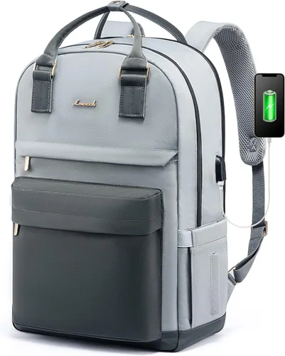 Miniatura 26 de LOVEVOOK - Mochila de computadora portátil para mujeres y niñas, mochila de 15.6 pulgadas impermeable para estudiantes, linda bolsa para libros
