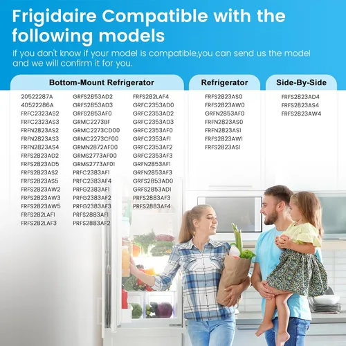 Miniatura 5 de Paquete de 3 filtros de aire frgpaaf2 Pure Air AF-2 RAF-2 para frigi-daire FRFC2323AS FRFC232LAF FRFC233LAF FRFG2323AF FRFN2823AS -Reemplaza 4977184