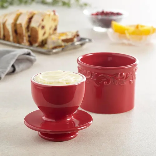 Miniatura 4 de Butter Bell - The Original Butter Bell Crock de L Tremain, un Recipiente de Mantequilla de Cerámica Francesa de Encimera para Mantequilla Untable