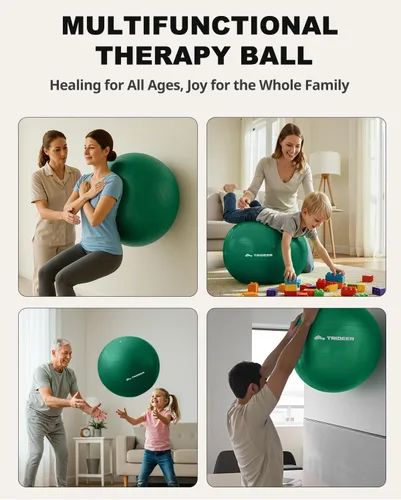 Miniatura 7 de Trideer Pelota de ejercicio para fisioterapia y entrenamiento - Pelota suiza para fuerza y equilibrio del núcleo