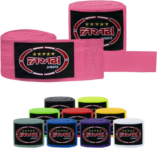 Miniatura 11 de FARABI - Vendas de mano de boxeo para niños, 8.2 ft, vendas de mano junior, envolturas de mano para boxeo, Muay Thai, MMA Boxeo, vendas de mano