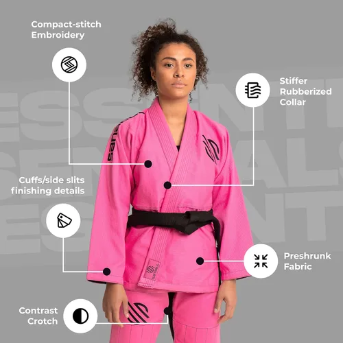 Miniatura 4 de Sanabul Essential BJJ Gi para mujer Jiu Jitsu Gi brasileño para mujer, tela ligera preencogida