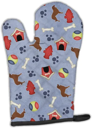 Miniatura 21 de Caroline's Treasures BB4872OVMT - Guante de horno de Navidad Affenpinscher resistente al calor, grueso para sartenes calientes y horno, manopla