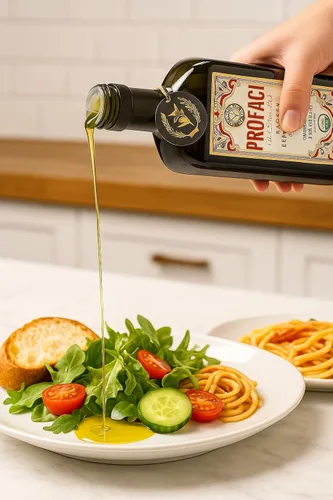 Miniatura 5 de Profaci Aceite de oliva virgen extra orgánico siciliano, 16.9 onzas líquidas, aceitunas 100% biancolilla, AOVE italiano prensado en frío, origen