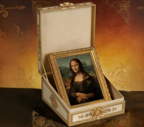 Miniatura 7 de Pintura clásica de Mona Lisa enmarcada en oro, arte de pared de baño, póster divertido de humor divertido para baño, impresión en lienzo de baño