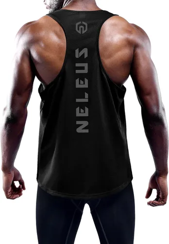 Miniatura 2 de NELEUS Men's 3 Pack Dry Fit Y-Back Muscle Tank Top