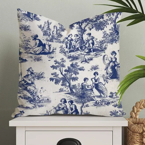 Miniatura 8 de ArogGeld Fundas de Almohada Euro Sham Florales Verde y Blanco Gris Estilo Chinoiserie Funda de Almohada Asiática Funda de Cojín Decorativo 18x18