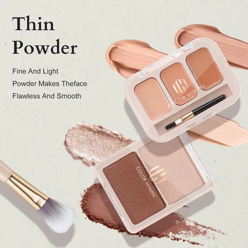 Miniatura 5 de Color Nymph Juego de maquillaje para mujeres, adolescentes y niñas con bolsa de kits de maquillaje para viajes, incluye paleta de sombra de ojos