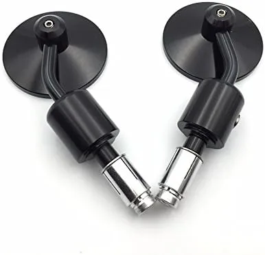Miniatura 4 de HONGK - Juego de espejos redondos negros para motocicleta de 7/8 pulgadas, compatible con CB1000R CB1300 CB600F Hornat CBF600 Shadow Valkyrie Magna