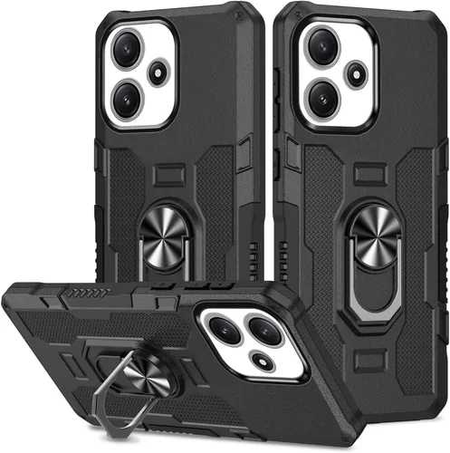 Miniatura 48 de Funda para Xiaomi Redmi Note 12 Pro 5G/Xiaomi Poco X5 Pro 5G Metal CD Patrón Anillo Titular Funda Teléfono Móvil Funda Protectora Anti-Caída Negro