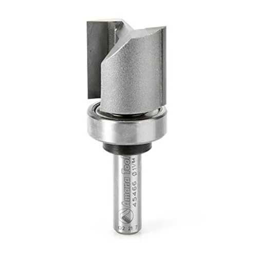 Miniatura 18 de Amana Tool 45460-3US Broca de enrutador con punta de carburo, plantilla de inmersión de recorte uniforme, ángulo de corte superior, 1/2 pulg.