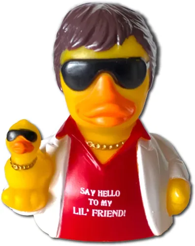 Miniatura 5 de CelebriDucks Say Hello to My Lil' Friend - Patos de goma de baño coleccionables, flotantes; regalo para niños y adultos de todas las edades