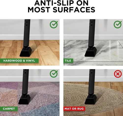 Miniatura 4 de Barra de seguridad para puerta corredera, bloqueo de puerta 2 en 1 ajustable, tope de puerta de seguridad – 40 ajustes diferentes, por Guard Dog