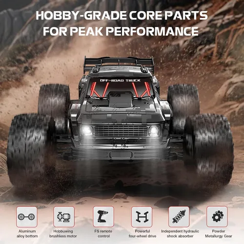 Miniatura 3 de Auto RC rápido sin escobillas 1/12 para adultos, 4WD eléctrico todoterreno RC Monster Truck, 60KM/H de alta velocidad RC coche con Hobbywing ESC