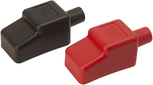 Sea Dog 415115-1 Cubiertas de terminales de batería de 5/8" - Rojo/Negro, Empaquetado