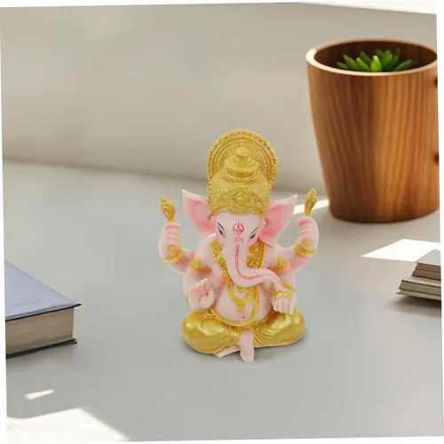 Miniatura 5 de Cabilock Adorno de Palm Buddha Resina de oficina de escritorio