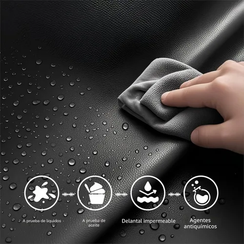 Miniatura 4 de GoldPig Delantal impermeable de alta resistencia, vinilo de goma resistente a productos químicos para industria, laboratorio, cocina, carnicero