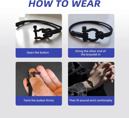 Miniatura 11 de Pulsera de cuero para hombre (mahua/matikou/yuanquan/8 Infinity)