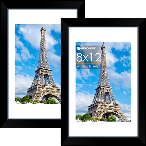 Miniatura 26 de NEXCOVER Portarretratos de 8.5 x 11 pulgadas, color negro, 10 unidades, marcos de fotos de 8.5 x 11 pulgadas con plexiglás HD inastillable, marcos