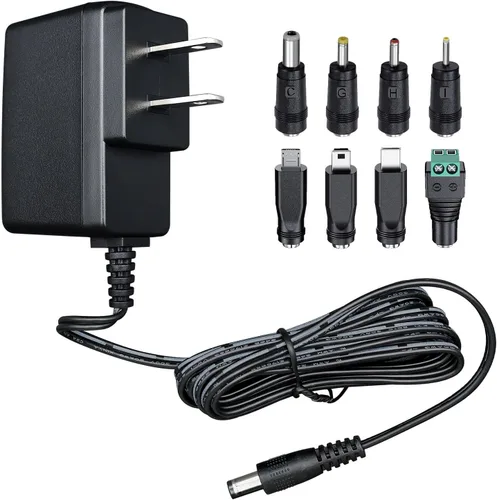 Miniatura 9 de Adaptador de fuente de alimentación de 5 V, 1 A, 1000 mA, 6 pies, enchufe de pared horizontal, adaptador de conmutación de 5 W 0.5A 0.8A AC/DC