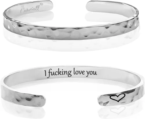 Miniatura 72 de Carviell Pulseras grabadas para mujer, inspiradoras, amistad, amor, mamá, hija, hermana, cristiana, graduación, conmemoración y regalos de boda, más