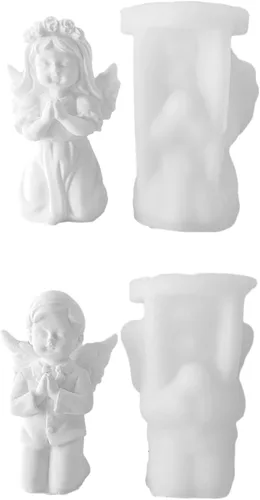 Miniatura 2 de Molde de silicona para fondant de oración en 3D, molde de resina epoxi para bricolaje, yeso de cerámica, decoración de pastel de chocolate, cocina