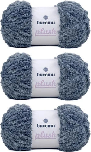 Miniatura 42 de Hilo de Pelo Sintético Super Suave y Grueso, Súper Suave y Esponjoso para Tejer, Crochet y Manualidades, 100 Gramos (3.53 Onzas) 109 Yardas