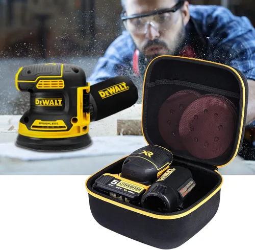 Miniatura 4 de khanka Estuche rígido de viaje compatible con lijadora orbital DEWALT 20V MAX (DCW210B), solo funda