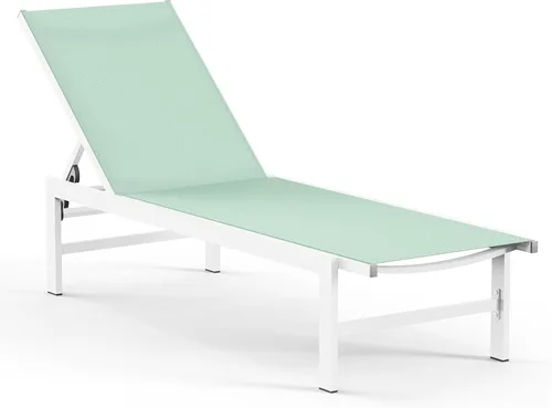 Miniatura 7 de Vexwalx Sillón para exteriores para piscina, tumbonas de aluminio con sillón reclinable de 5 posiciones, silla de patio para patio trasero, junto a
