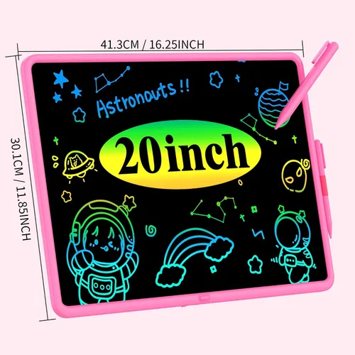 Miniatura 9 de Tableta de escritura LCD de 15 pulgadas para niños, tablero de dibujo colorido y juguetes educativos, regalos para niñas de 3 a 8 años, tablero