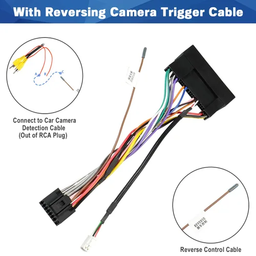 Miniatura 4 de Arnés de cableado de radio de coche Android de reemplazo para Hyundai Elantra Kia, adaptador de cable de estéreo ISO de 16 pines