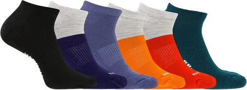 Merrell Calcetines acolchados reciclados para hombres y mujeres, unisex, paquete de 6 pares, banda de soporte de arco y gestión de la humedad