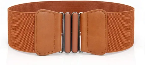 Miniatura 2 de Cinturón de vestir elástico ancho para mujer, cinturón de cintura elástica, cinturón de cintura elástica, cinturón de cintura con hebilla d656