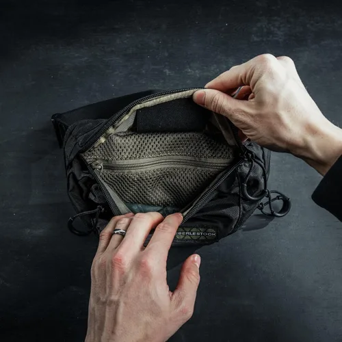 Miniatura 5 de Eberlestock Bando Bag - Tactical Men's Fanny Pack w/Adjustable Waist Belt, Zippered Pockets, Compact Lightweight Belt Bag verde/negro