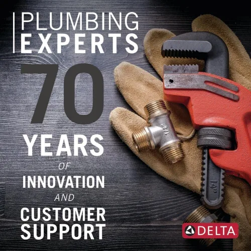 Miniatura 7 de Delta Faucet Lahara - Grifo de baño de 2 llaves con tecnología de sellado de diamante y ensamblaje del drenaje de metal, bronce champán