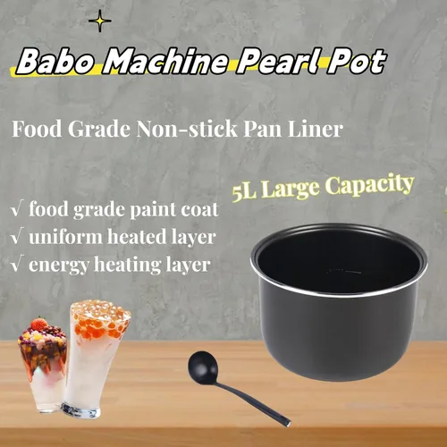Miniatura 3 de Bobacooker - Olla de perlas totalmente automática, pantalla táctil de 110 V, máquina para hacer perlas de 5 litros para té Boba y té con leche