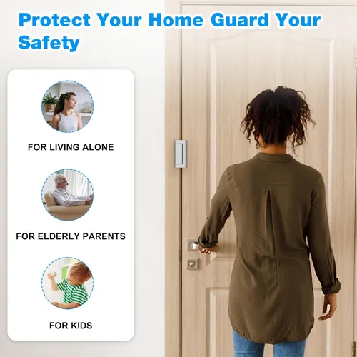 Miniatura 7 de Cerradura de puerta de seguridad para el hogar para cerradura de puerta de seguridad – Cerraduras de seguridad de puerta desde el interior, paquete