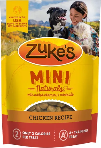 Zuke's Mini Naturals Premios para entrenamiento de perros, suaves y masticables, con receta de pollo
