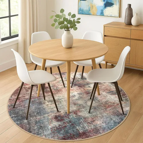Miniatura 786 de IOHOUZE Alfombra abstracta lavable de 3 x 12 pies para pasillos, antideslizante para cocina, camino de entrada de lana sintética para interiores