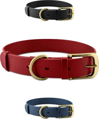 Miniatura 18 de Collar clásico para perro Tuff Pupper ¨para toda la vida¨, resistente y duradero, más fuerte que la piel, impermeable y sin olor Azul medianoche