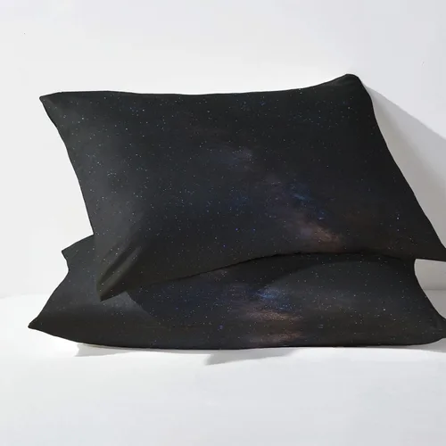 Miniatura 3 de Sábanas de estrellas tamaño individual, sábanas de puesta de sol, sábanas y fundas de almohada estampadas de 3 piezas, sábana bajera ajustable