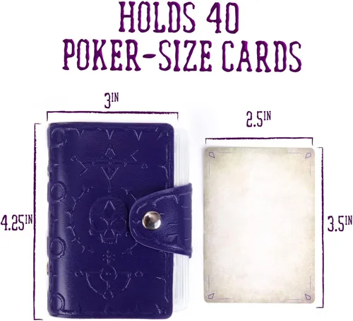 Miniatura 6 de Stratagem Compendio de bolsillo para libro de hechizos 26 páginas por libro y 54 cartas de juego Juego de fantasía RPG de mesa Tomo de temor