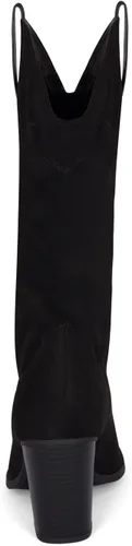 Miniatura 5 de STYLISH S ONYX - Botas de tacón alto para mujer, con tacón apilado, punta puntiaguda, media pantorrilla