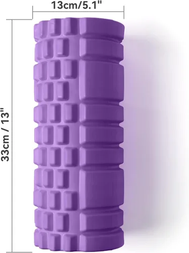 Miniatura 6 de Krightlink Rodillo de espuma para masajeador muscular, rodillo de ejercicio patentado de alta densidad de 13 pulgadas para liberación de puntos