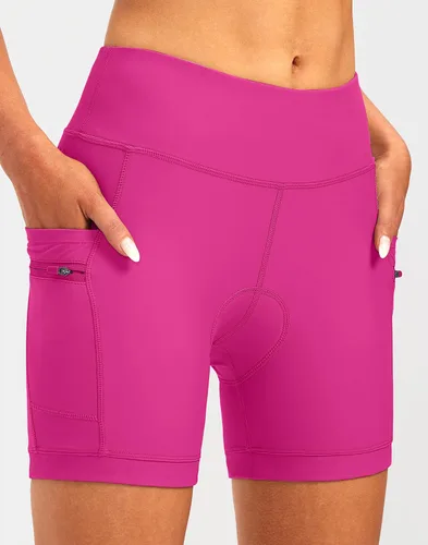 Miniatura 2 de Pantalones cortos de ciclismo acolchados 4D para mujer, ropa interior de ciclismo, ciclismo de carretera, pantalones cortos para mujer, bolsillos