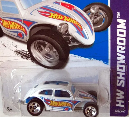 Miniatura 2 de Hot Wheels 2012-176 HW Showroom Custom Volkswagen Beetle BLANCO Escala 1:64