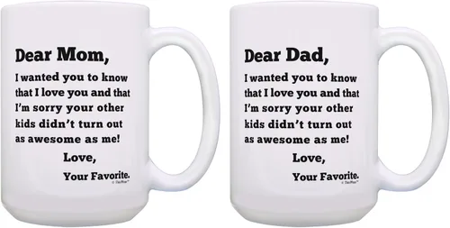 Miniatura 14 de Dear Dad Sorry Your Other Kids Didn't Turn Out as Awesome as Me Love Your Favorite Divertido regalo del día del padre para papá, taza de café, taza